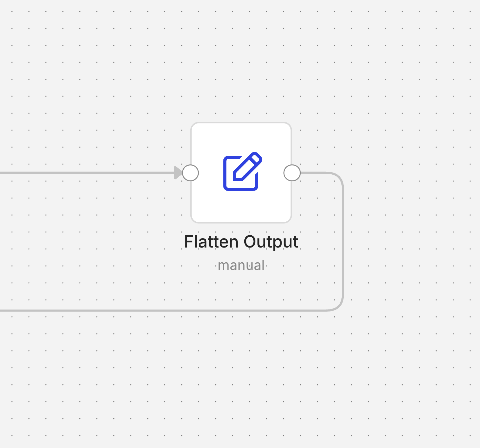 Flatten Output node screenshot