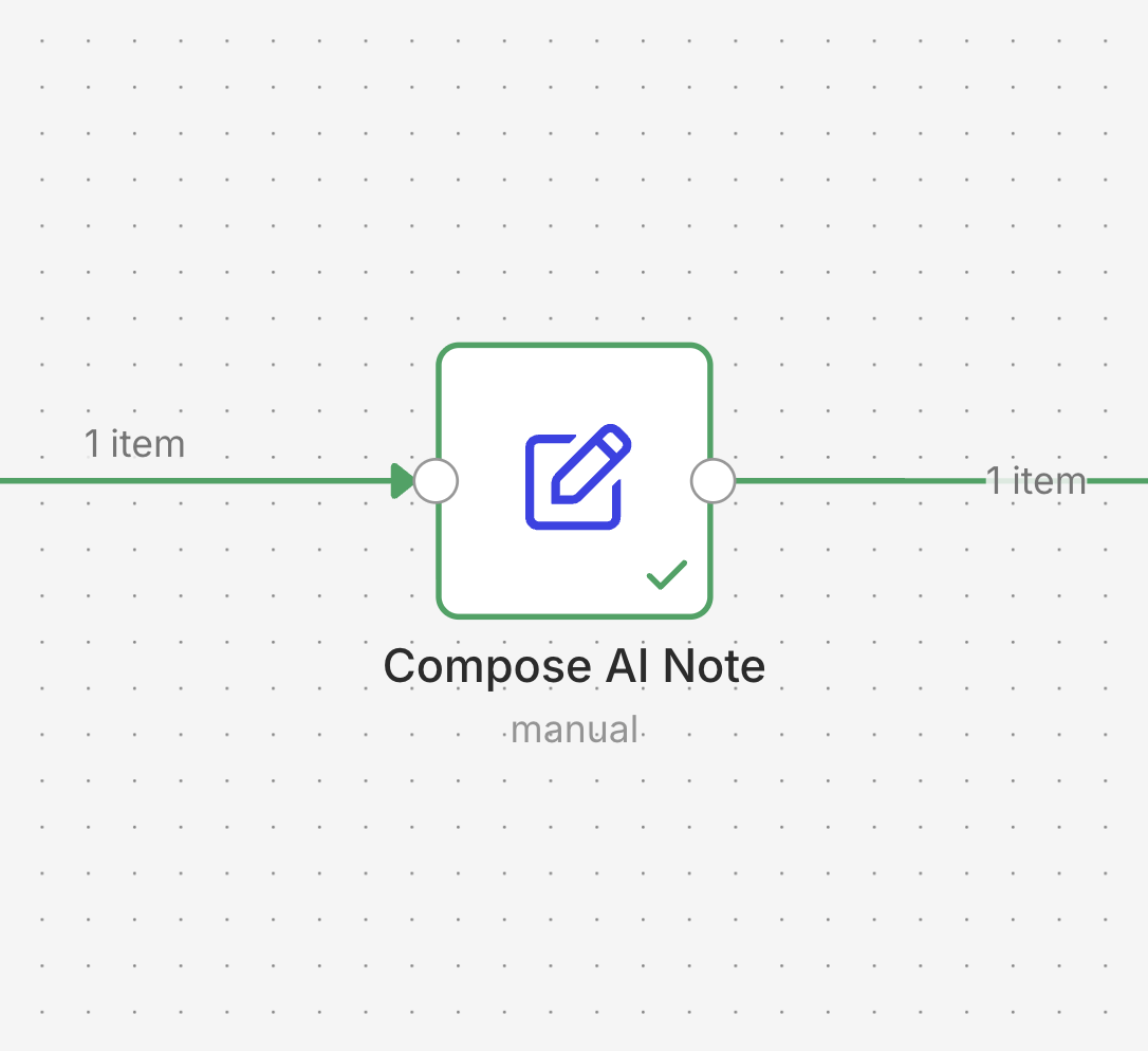 Node on the canvas