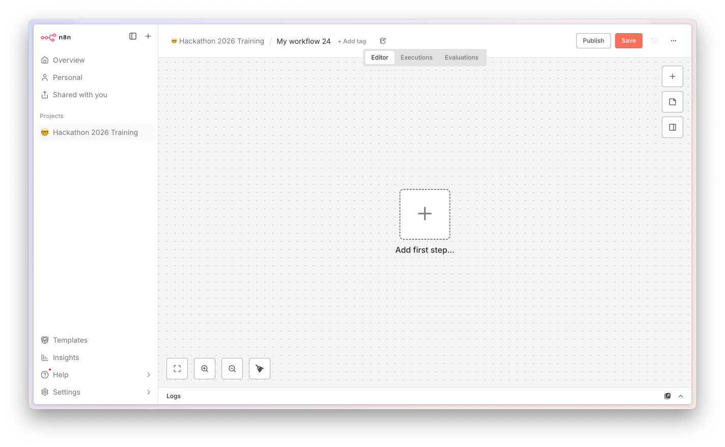 n8n setup · step 2