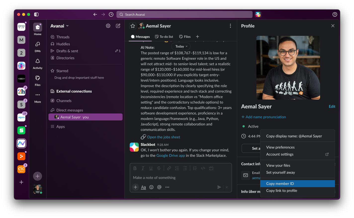 Slack · step 4